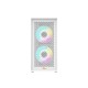 Pc Power Dark Flow Mesh X2 Mid Tower M-ATX Gaming Case (White)
