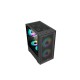 Pc Power Dark Flow Mesh X2 M-ATX Gaming Case 