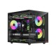 PC POWER GS620  ICE CUBE MINI V2 5 FANS GAMING CASE WITH 650W PSU
