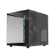 PC POWER GS620  ICE CUBE MINI V2 5 FANS GAMING CASE WITH 650W PSU