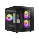 PC POWER GS620  ICE CUBE MINI V2 5 FANS GAMING CASE WITH 650W PSU