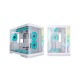 PC POWER  PGH650 ICELAND EDGE WH  9 ARGB FAN ATX CASING