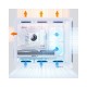 PC POWER  PGH650 ICELAND EDGE WH  9 ARGB FAN ATX CASING