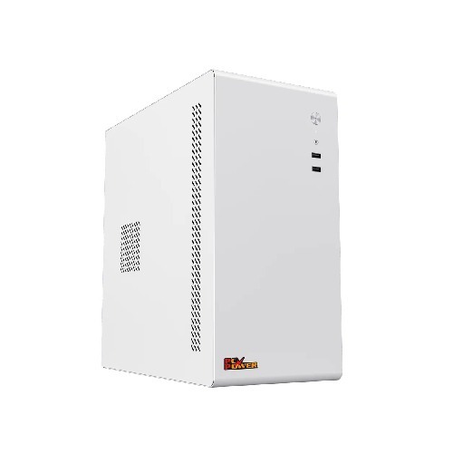 PC Power PC401 WH mini ATX Desktop Casing with PSU