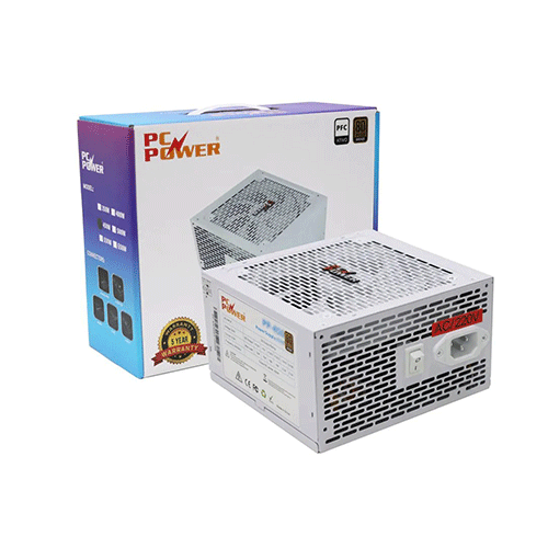 PC Power PP-450W White 450W Gaming Power Supply