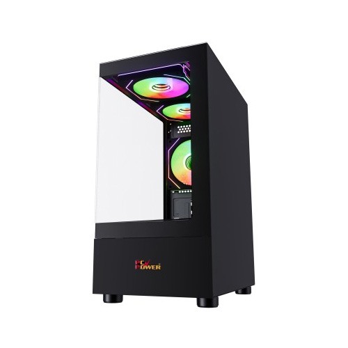 PC POWER GS670 SKYVIEW V2 3 FANS GAMING CASE WITH 550W PSU