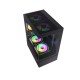 PC POWER GS670 SKYVIEW V2 3 FANS GAMING CASE WITH 550W PSU