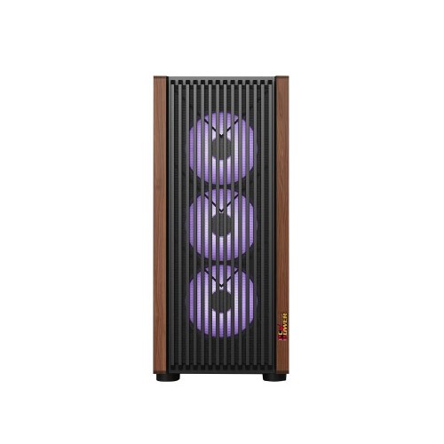 PC POWER PP-GS680 WOOD MESH BK Casing With 6 FANS