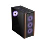 PC POWER PP-GS680 WOOD MESH BK Casing With 6 FANS