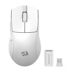 Redragon M916 PRO (1K Hz) Tri-Mode Wireless Gaming Mouse White