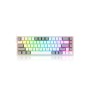 Redragon K631 Castor White-Grey Red Switch Wired Gaming Keyboard