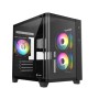 Revenger Air Tank Mini ARGB Infinity Fan Black Gaming Casing (Tempered Glass Curved Window)