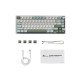 RK ROYAL KLUDGE R75 Wired Mechanical Keyboard (White-Green)