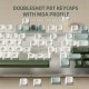 RK ROYAL KLUDGE R75 Wired Mechanical Keyboard (White-Green)