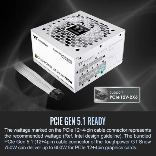 Thermaltake ToughPower GT Snow 750W 80 Plus Gold Power Supply