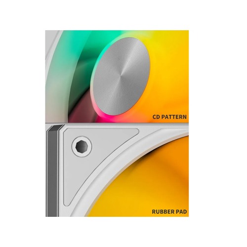 UpHere U3TC1 120mm ARGB Casing Fan (White)