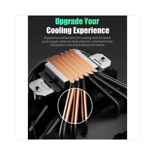 UpHere UE2KC6 ARGB CPU Air Cooler - Black