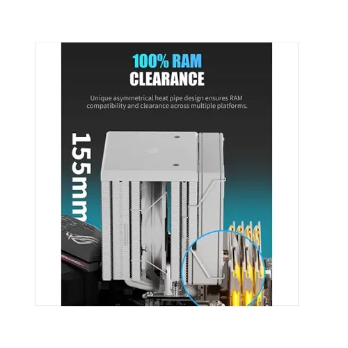 UpHere UE2TC6 ARGB CPU Air Cooler - White