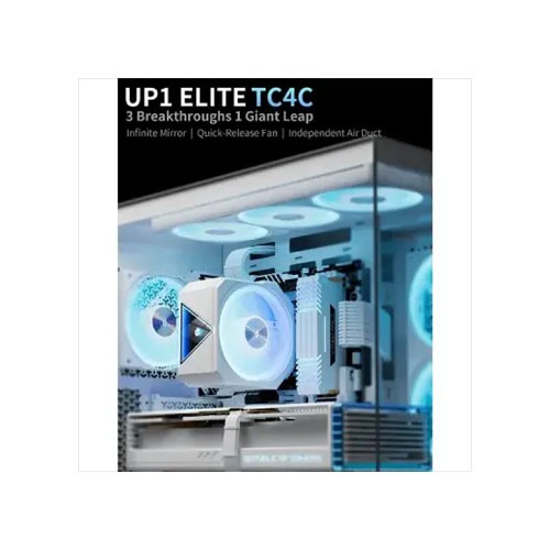 upHere UP1 Elite TC4C ARGB CPU Air Cooler - White