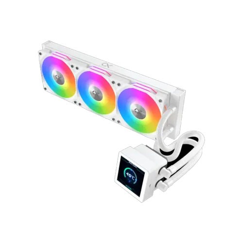 Xigmatek Connect 360 Arctic 360mm ARGB Liquid CPU Cooler White with Digital Display