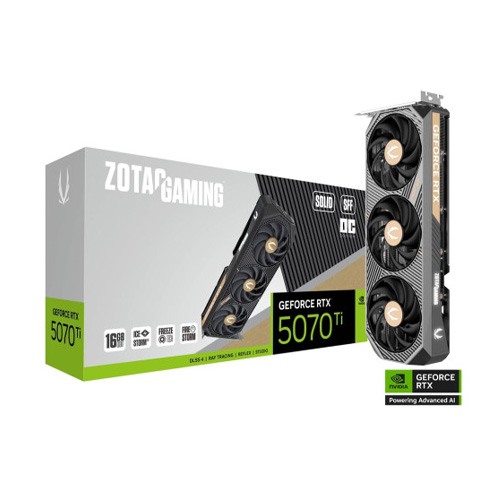 ZOTAC GAMING GeForce RTX 5070 Ti SOLID SFF OC 16GB GDDR7 Graphics Card