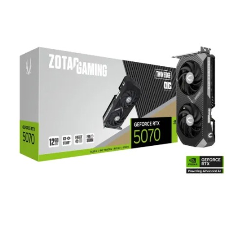 ZOTAC GAMING GeForce RTX 5070 Twin Edge OC 12GB GDDR7 Graphics Card