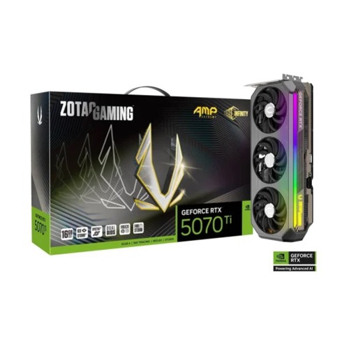 ZOTAC GAMING GeForce RTX 5070 TI AMP Extreme INFINITY 16GB GDDR7 Graphics Card