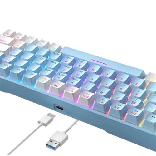 Zifriend T62 RGB Backlit Hot-Swappable Mechanical Gaming Keyboard