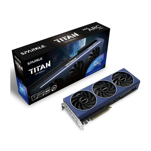 SPARKLE Intel Arc A750 8GB DDR6 TITAN OC Edition Triple Fan Graphics Card