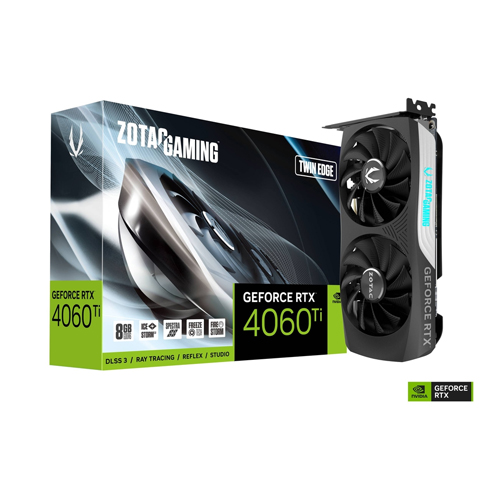 ZOTAC GAMING GeForce RTX 4060 Ti 8GB Twin Edge 8GB GDDR6 Graphics Card