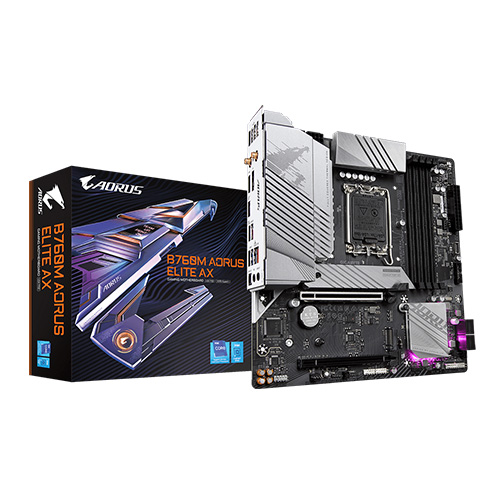 Gigabyte B760M Aorus Elite AX DDR5 M ATX Motherboard