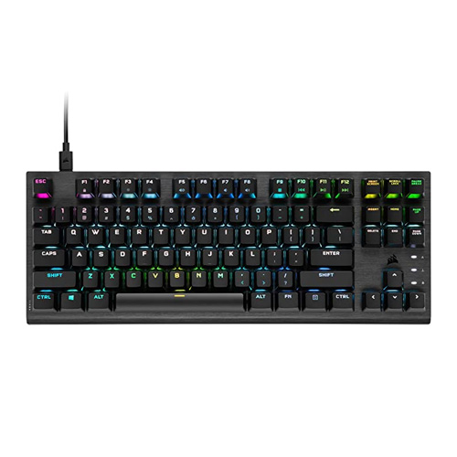 Corsair K60 PRO TKL RGB Tenkeyless Optical-Mechanical Gaming Keyboard - CORSAIR OPX Switch