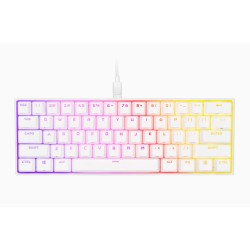 Corsair K65 RGB MINI 60% CHERRY MX Red Mechanical Gaming Keyboard (White)