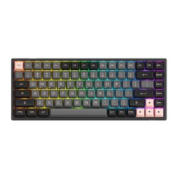 Akko 3084B Plus Black & Pink 75% Hot Swappable Multi-Modes Jelly pink Switch