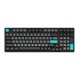 Akko 3098N Black & Cyan 90% Hot Swappable Multi-Modes TTC Flame Red Switch Keyboard
