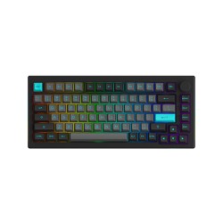 Akko 5075B Plus Black & Cyan 75% Hot Swappable Multi-Modes Wine Red Switch Mechanical Keyboard