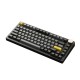 AKKO PC75B Plus V2 Black & Gold 75% Hot Swappable Multi-Modes Crystal White Switch Keyboard