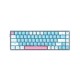 E-YOOSO Z686 Monochrome Compact Mechanical Keyboard with Ice Blue Backlit