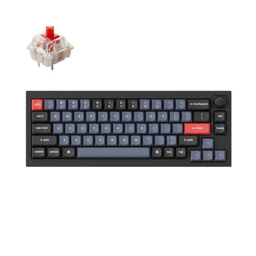 Keychron Q2 Fully Assembled Knob Navy Blue, Red Switch Mechanical Keyboard