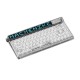Machenike KT68 With Screen RGB Hotswappable Wireless Tri-Mode Mechanical Keyboard (White Transparent)