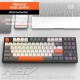 Ziyoulang FreeWolf K87 Single Backlit Wired Gaming Mechanical Keyboard