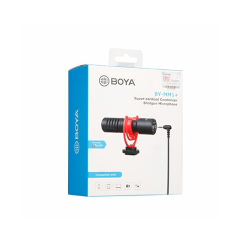 Boya BY-MM1+ Super-cardioid Condenser Shotgun Microphone