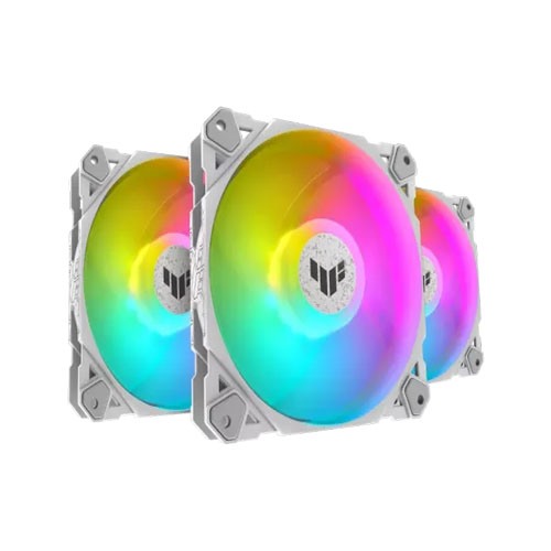 ASUS TUF Gaming TF120 ARGB White Triple Casing Fan Kit with ARGB Controller