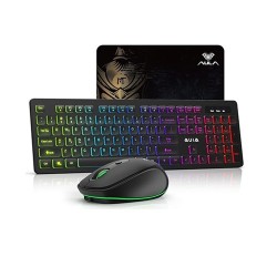 Aula AC208 Wireless Keyboard Mouse & Mousepad Combo