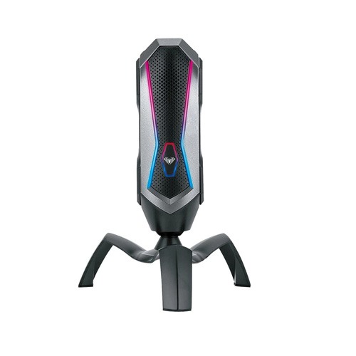 Aula T1 RGB USB Wired Black Gaming Desktop Microphone