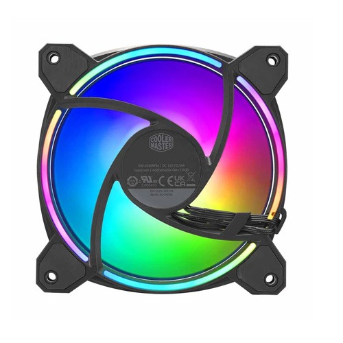 Cooler Master MasterFan MF120 Halo2 ARGB Black Casing Cooling Fan