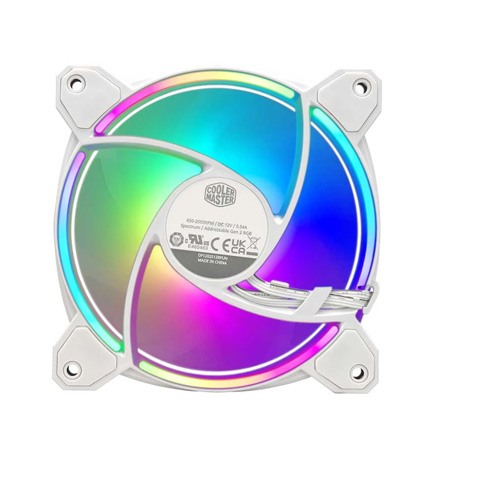 Cooler Master MasterFan MF120 Halo2 White Edition ARGB Casing Cooling Fan