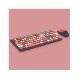 Mofii 666 2.4G optical punk round keycap wireless keyboard mouse combo
