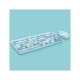 Mofii 666 2.4G optical punk round keycap wireless keyboard mouse combo