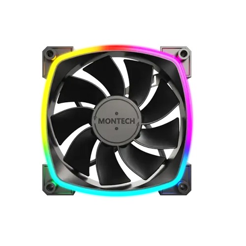 MONTECH RX120 ARGB PWM Reverse Case Fan Black